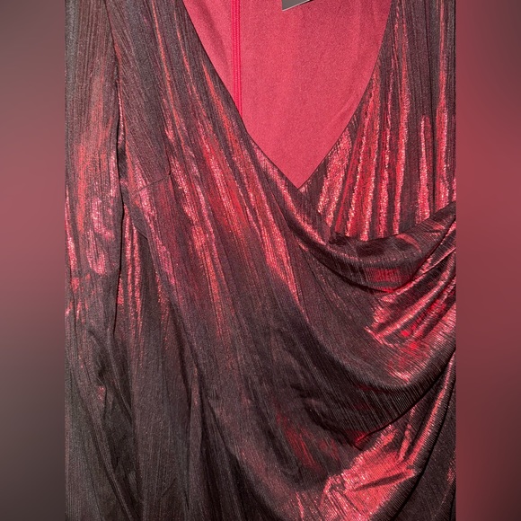 Fashion Nova Best Behavior Mini Dress in (Metallic) Red - 1X - NWT - Picture 6 of 10